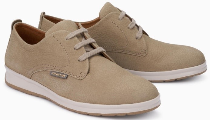 Mephisto LESTER heren veterschoen - grijs nubuck